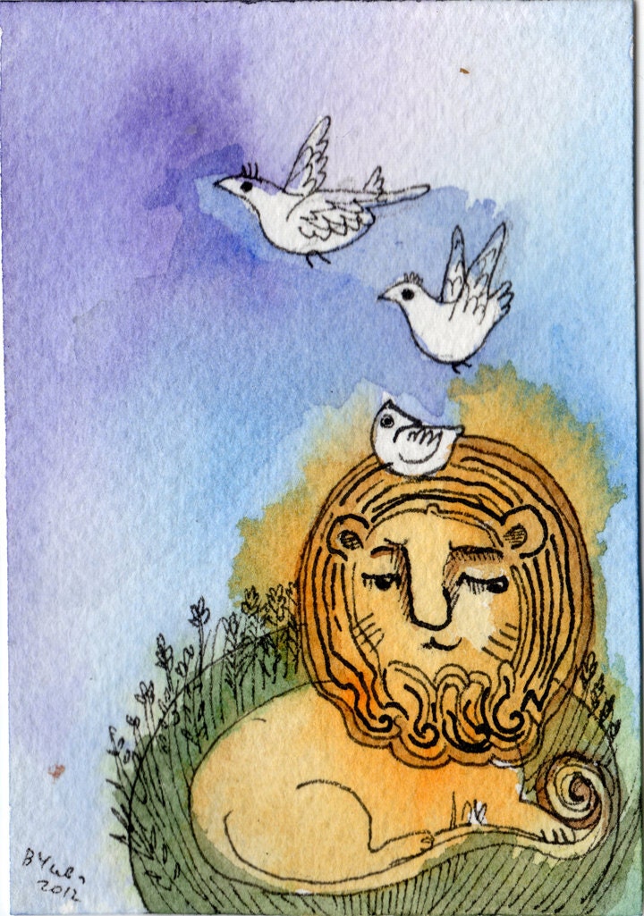 Aslan's planet ACEO original
