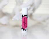Personalized Lip Balm Stickers -- Zebra and Pink -- Personalized Chapstick Labels, Birthday Party Favors, Wedding Favors