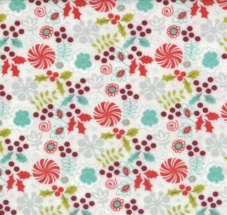 Moda Aspen Frost Ice Queen Peppermint Candy White BasicGrey Fabrics by the Yard