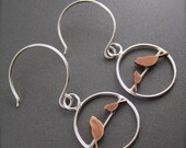 Perched Chickadee Earrings - By Beth Millner
