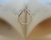 Sterling Gemstone Ring, Modern Sleek Sterling Gemstone Ring