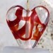 Made to Order Lampwork Glass Ribbon Heart Bead