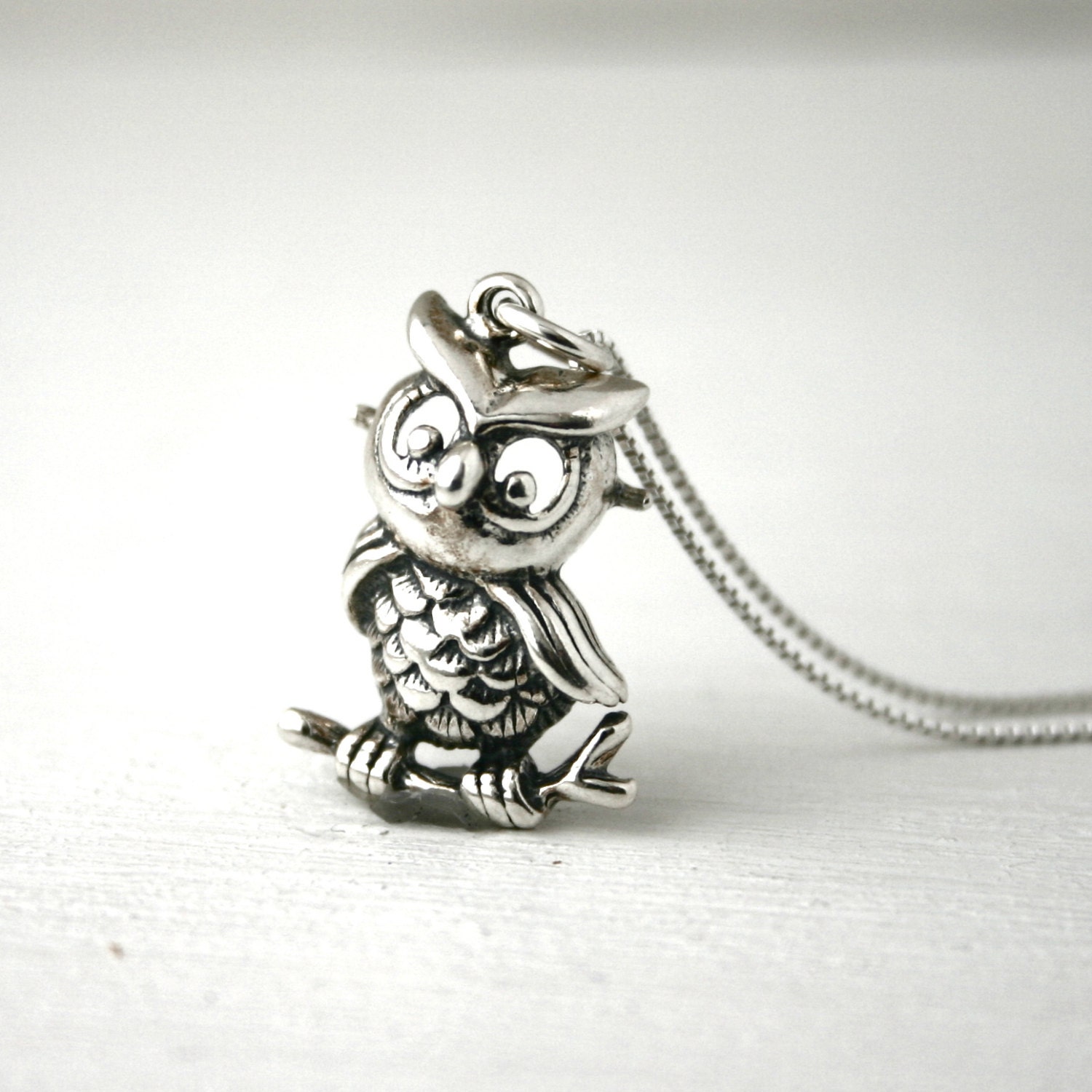 Sterling silver Owl necklace