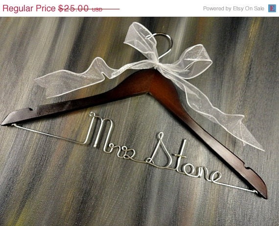 20% OFF SALE Personalized Bride Hangers Bridal Accessories Wedding Dress Hangers Custom Hangers Name Hangers Bridal Hangers
