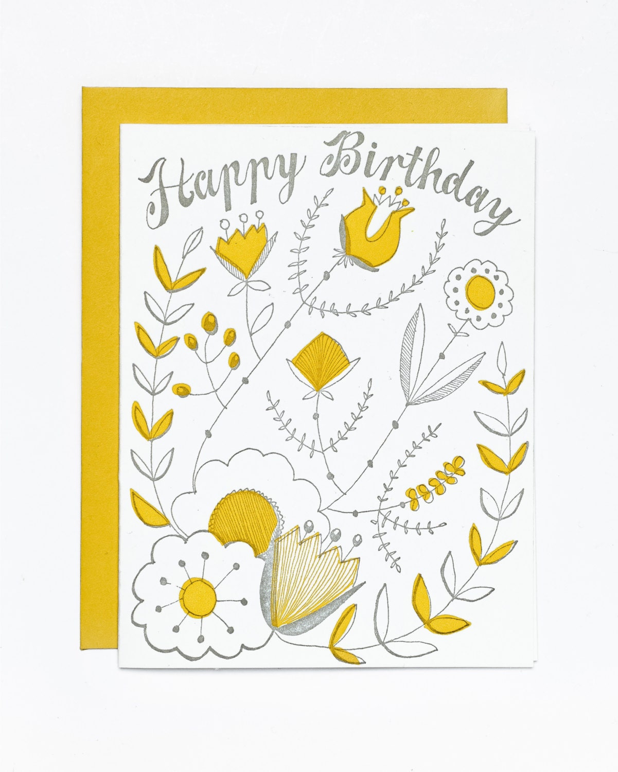 Happy Birthday Card (Botanic)
