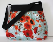 Poppies Pleated Handbag / Purse