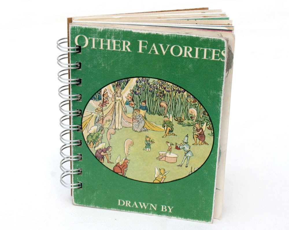 Favorite Fairy Tales - Wire-Bound Recycled Art Journal
