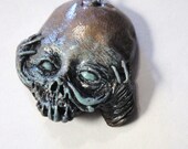 Copper Half Head ZombieHead Pendant