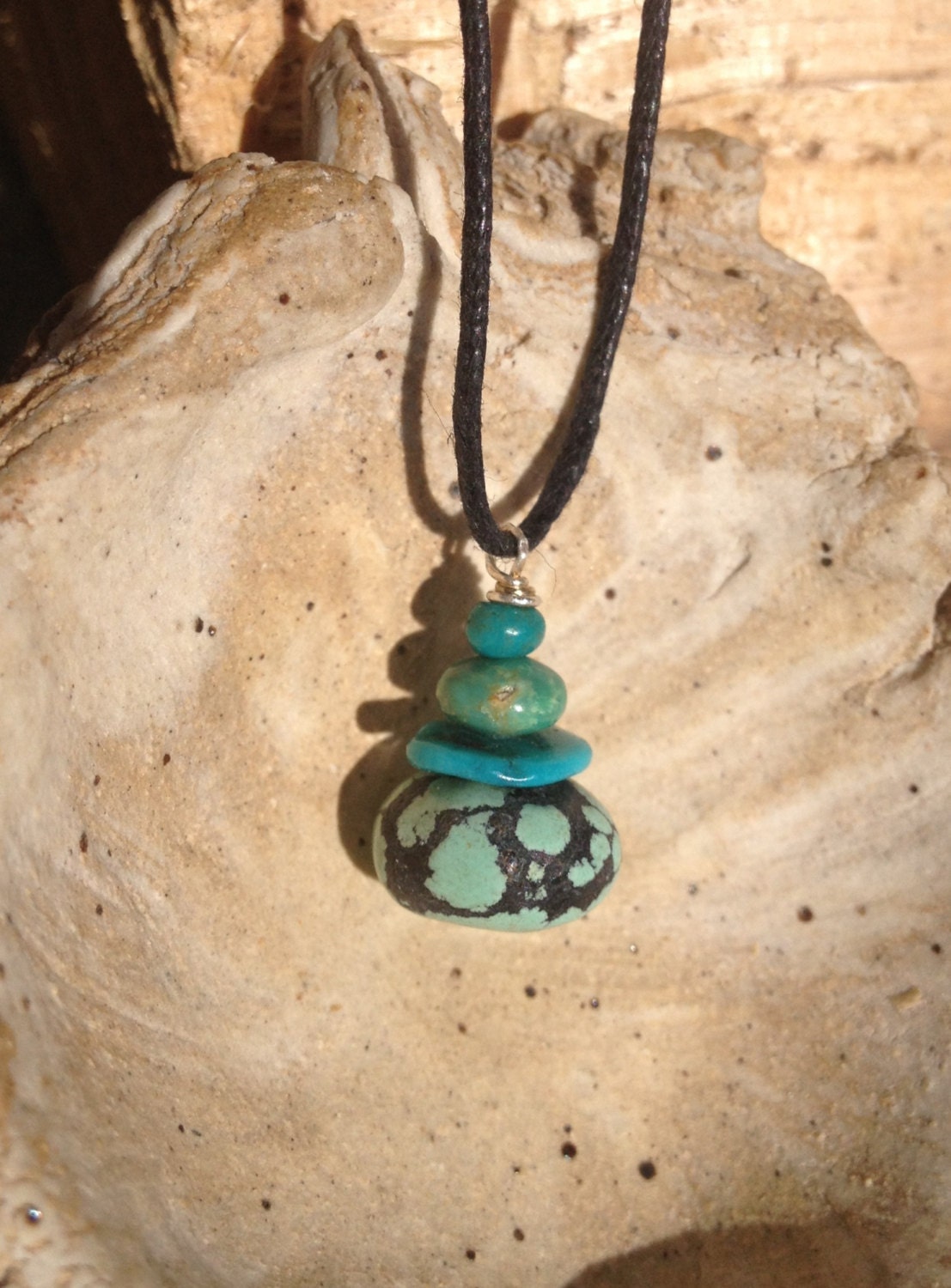 Wee Cairn Turquoise Pendant