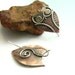 Athena Mixed Metal Sterling Silver And Copper Owl Earrings - Wearable Art Metal Jewelry