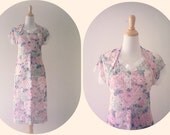Vintage Peeking Floral Garden Dress