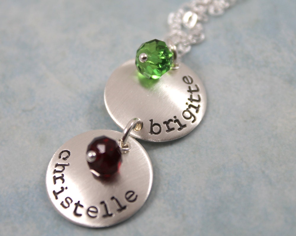 Mother's Day Gift, Personalized necklace for Mom or for Grandma, Birthstone Necklace, Mommy Necklace, New Baby Jewelry, Grandma Necklace