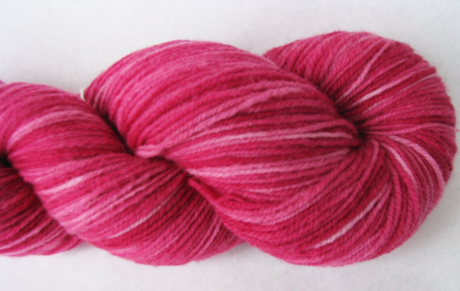 Aerialist Sock 100% Superwash Merino Sock Fingering Color: Hollyhock