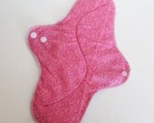 HEAVY Mama Pad .. Great Postpartum Pad .. 12 inch Pink Leaves