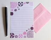 SALE Flower Stationery Set