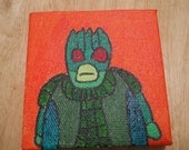 Ice Warrior Creature Original Painting