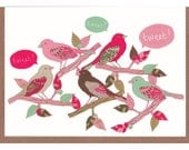 tweet, tweet... greetings card