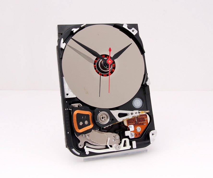 Computer Hard Drive Clock