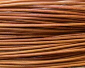 Greek Round Leather Cord 1.8mm SADDLE 18 feet - 6 yards - Low Shipping