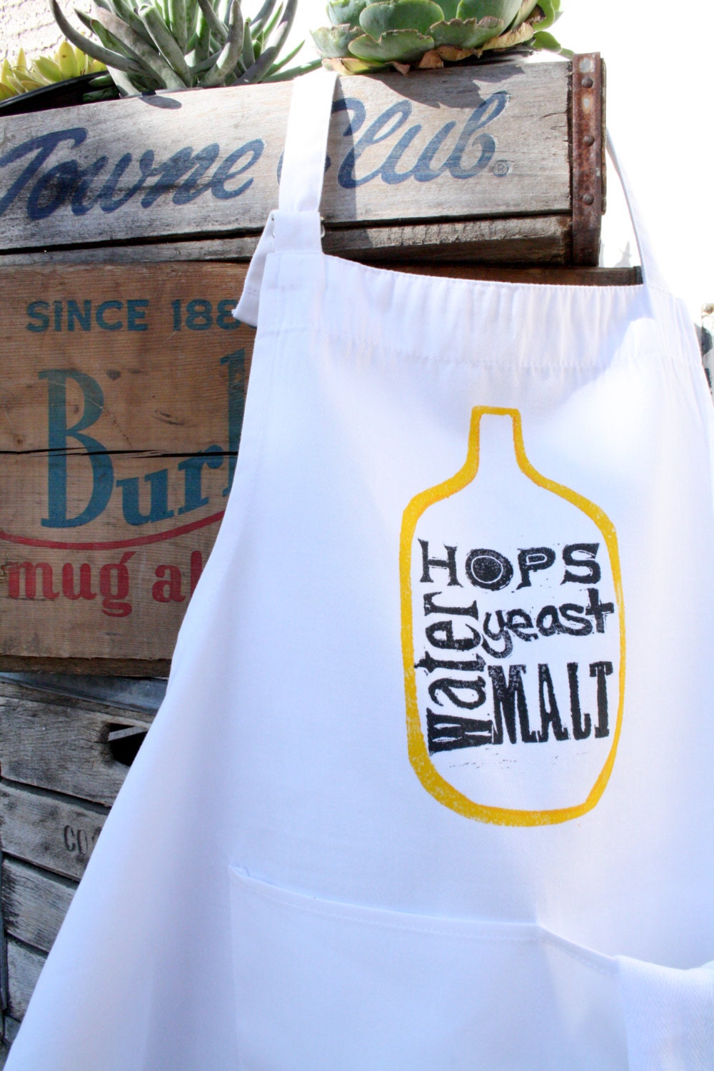 Beer Brewing Apron - Home Brewing - St Patricks Day - Beer - Men - Dude - Bar - Man Cave - home brew