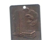 Vintage Hotel Key Fob     Hard to Find Brass Key Fob for Room Keys Regency Hyatt Toronto
