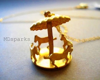 Vintage Carousel Necklace