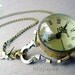 Watch Necklace Jewelry in Antique brass