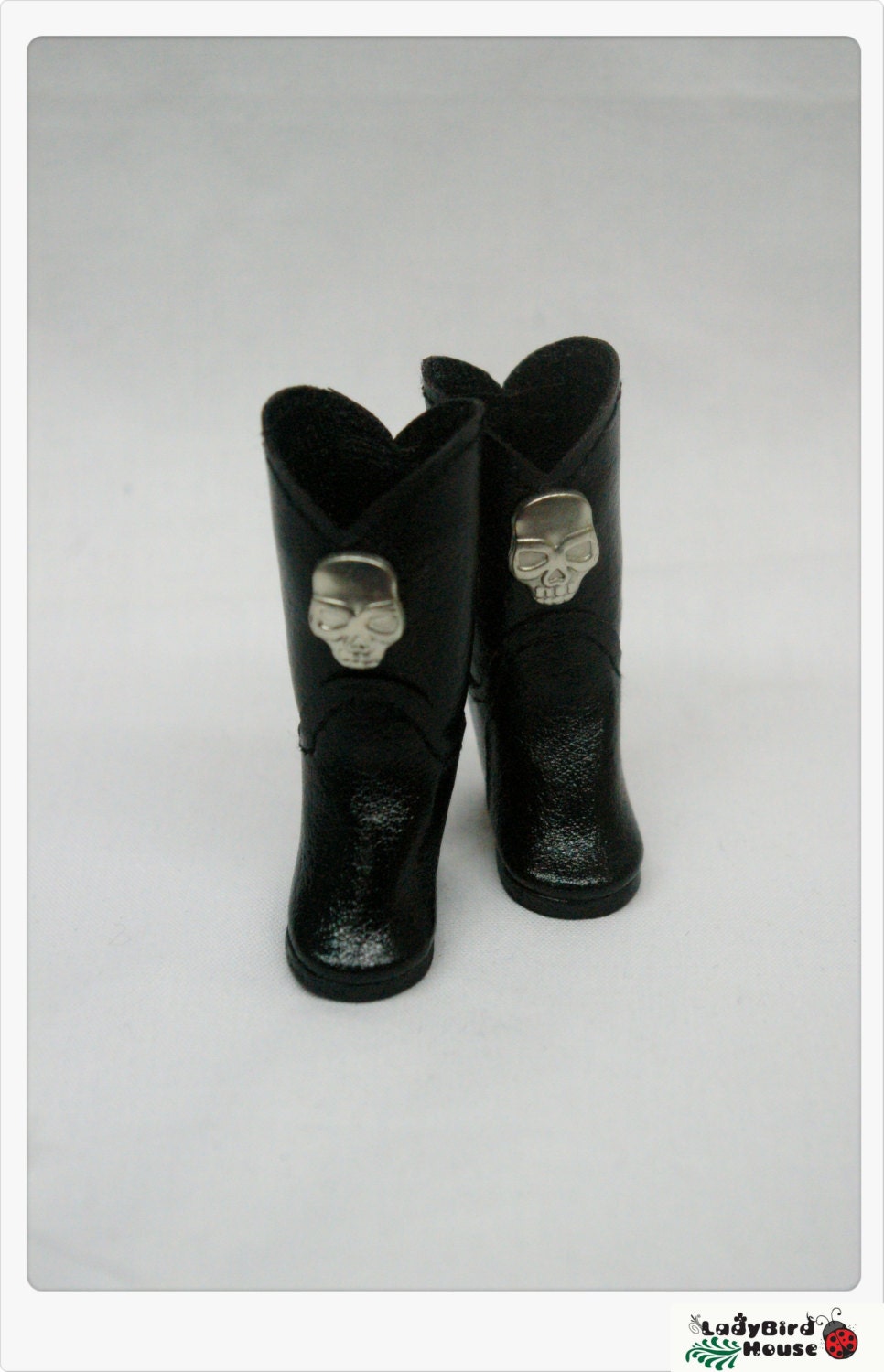 LADYBIRD HOUSE Blythe Outfit  Black Punk Boots - C