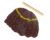 Hand Knit Hat Merino Soft Wool Gift For Her Warm Winter Accessory