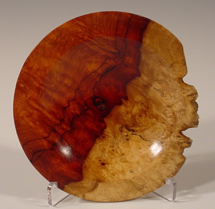 Amboyna Burl Ring or Coin Dish Turned Wooden Bowl Numbe 5029 by Bryan Tyler Nelson