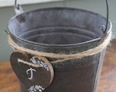 Rustic flower girl basket FREE SHIPPING
