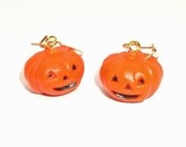 Jack O Lantern earrings ... halloween, witch ........ FREE Shipping US