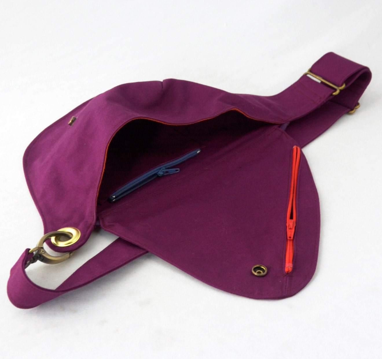 Red Violet Cotton Belt Bag : Fanny Pack, Hip Bag