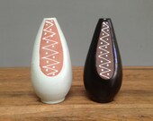 1960's Graveren of Norway, Pair of Pottery Vases , Mid Century Ceramics