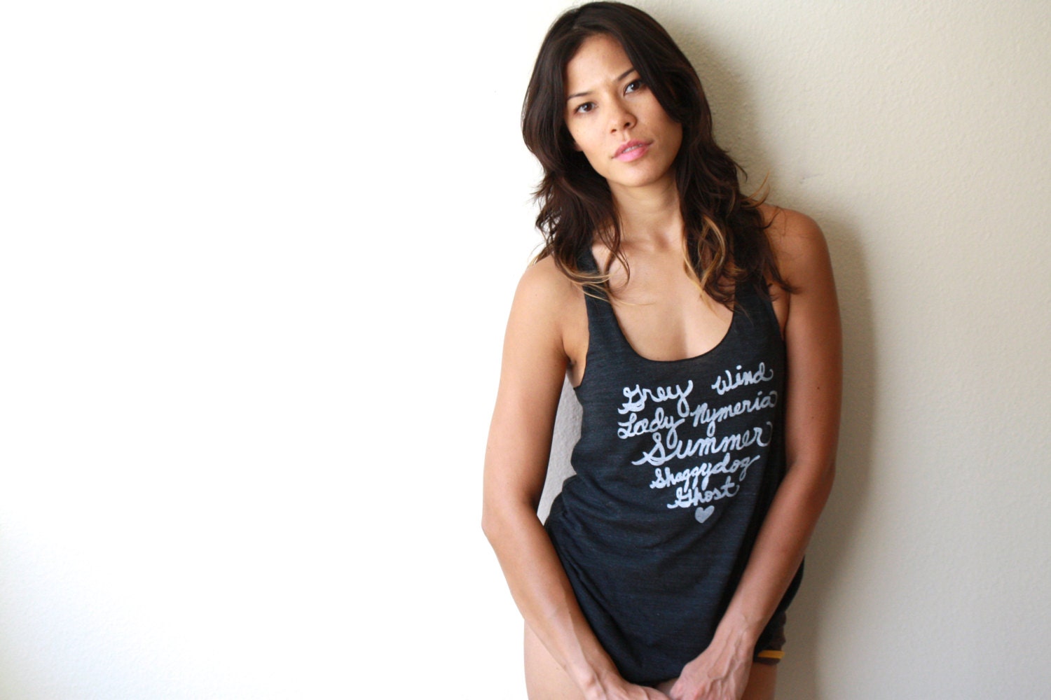 A Game of Thrones "Direwolves". SMALL Ladies' Racerback Tank in Black