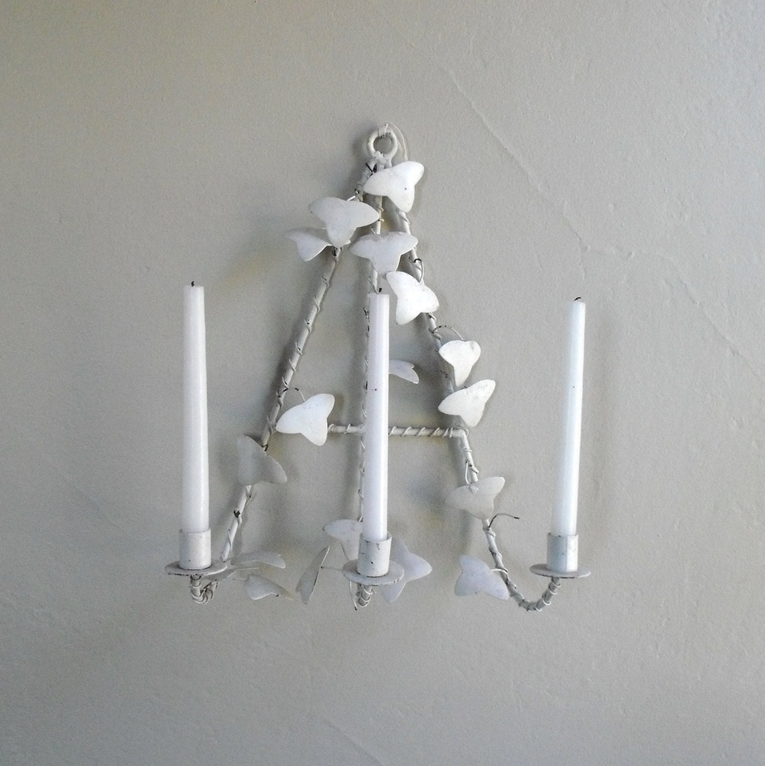Vintage Sconce :  Wrought Iron Candle Sconce - solsticehome