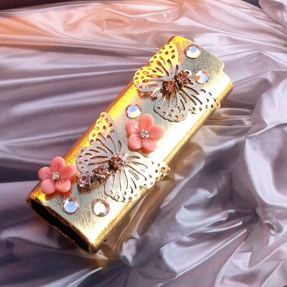 Butterfly  Cigarette Lighter Case- Bohemian GYPSY Style