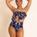 70s Blues Serengeti Swimsuit Top