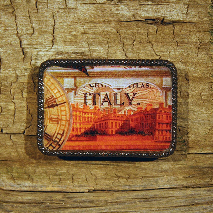 italy fine art belt buckle