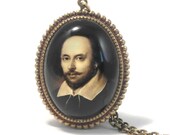 William Shakespeare, The Bard Pendant Necklace