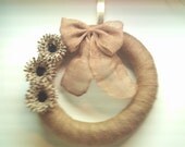 Burlap Rustic / Spring Wreath / Summer Wreath