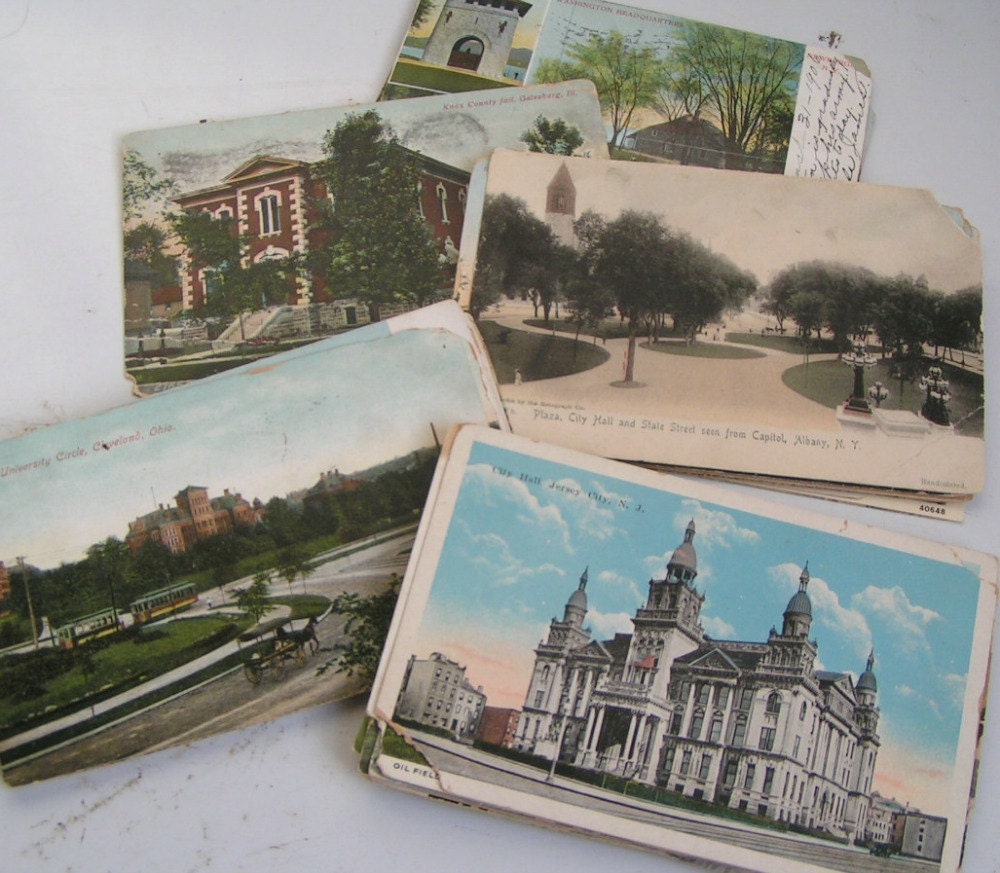 Antique Domestic Postcard Lot. 35 Shabby