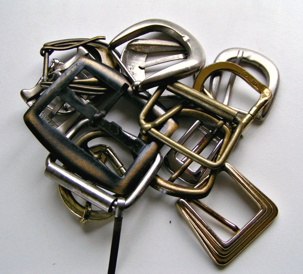 Salvaged Buckle Lot. 15 Pieces