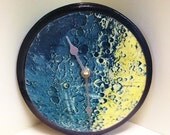Vintage 1963 Moon Map Excerpt Handmade Wood Clock by cadencedesigns on etsy