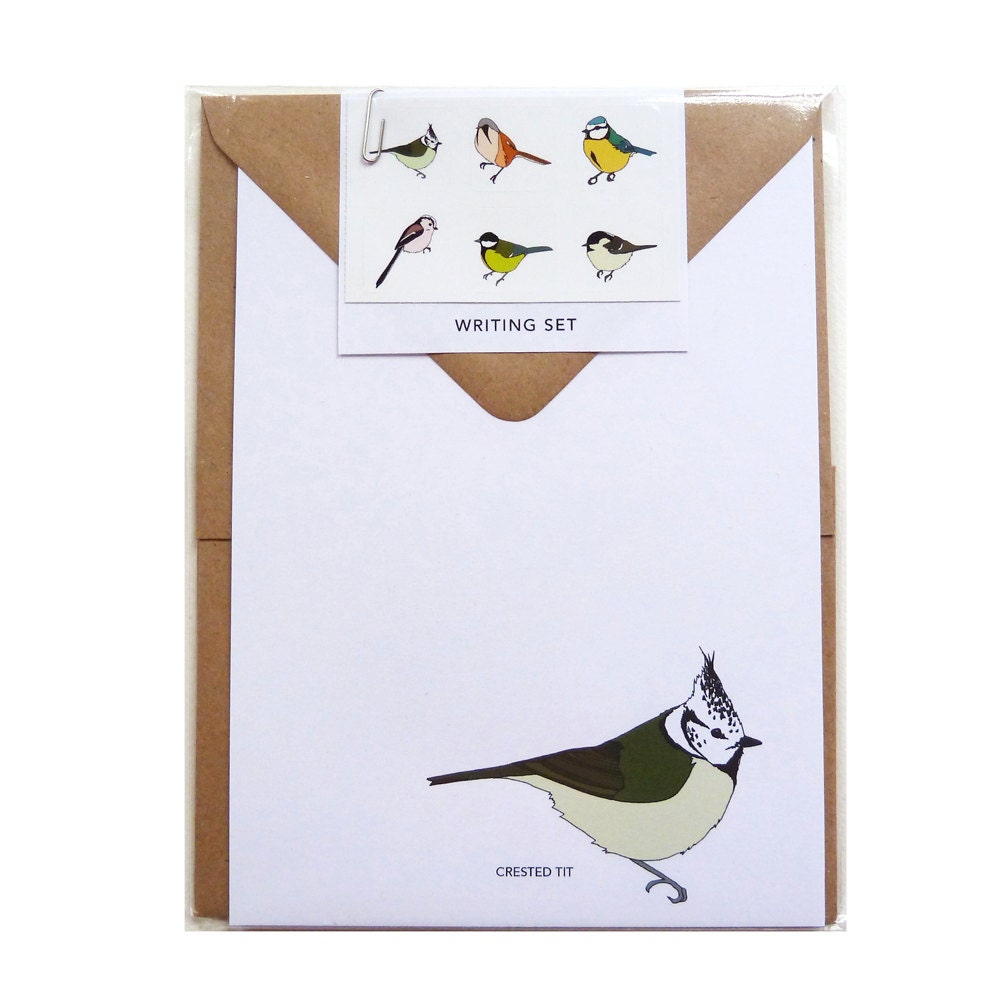 British Tits writing set (100% recycled paper)