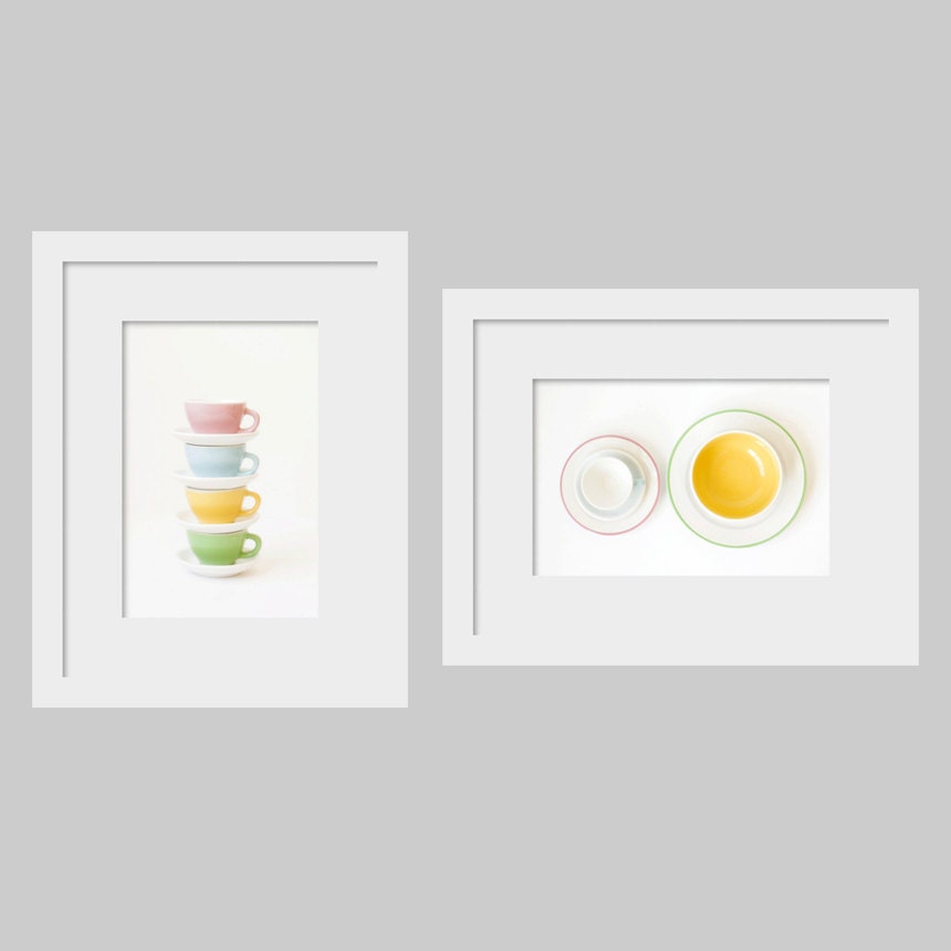 Set of Two 8x12 Fine Art Photos Tea Set Save 20 percent