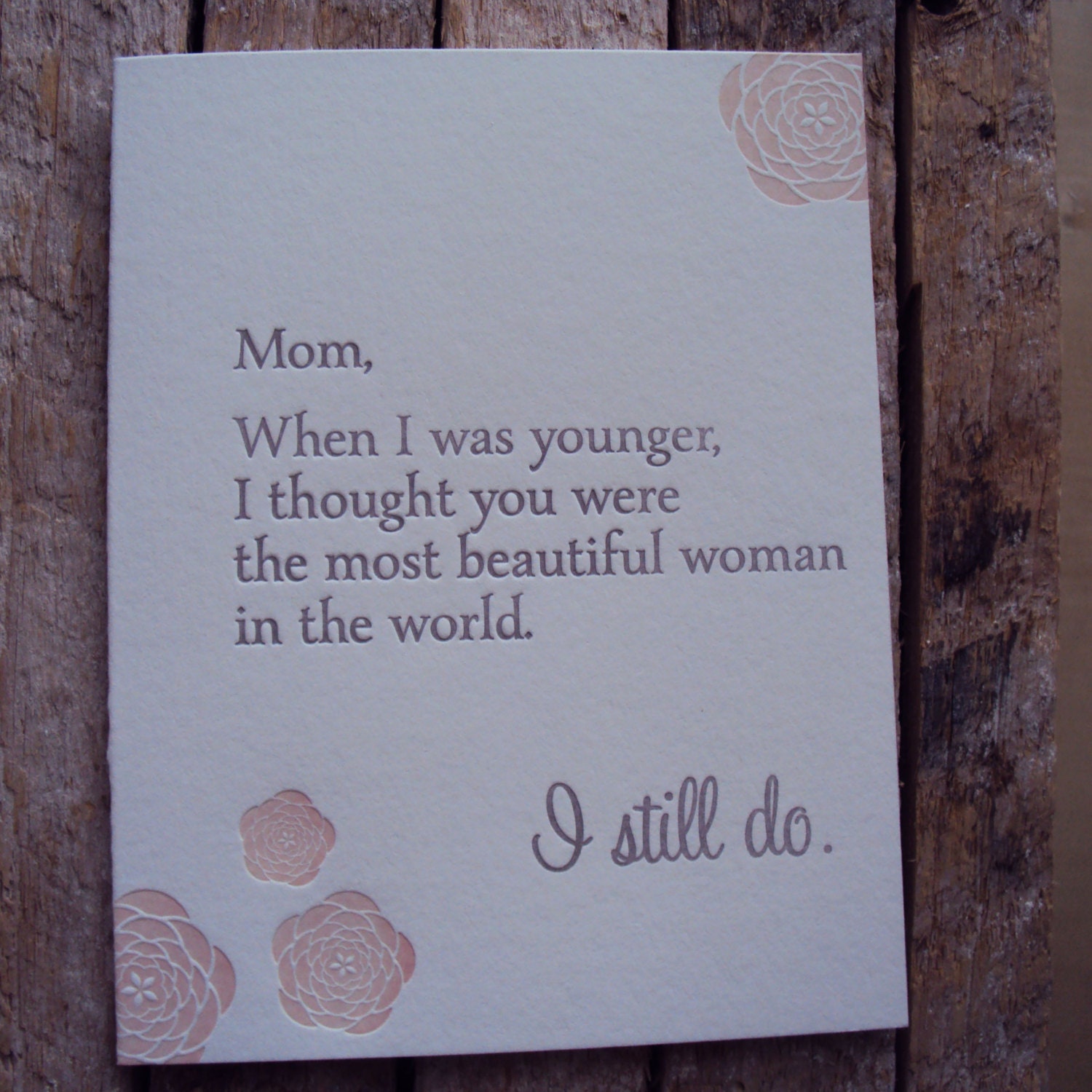 Letterpress Mother's ...
