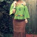 Eco Friendly Organic Bohemian Hippie Poncho Top With Hood and Sleeves