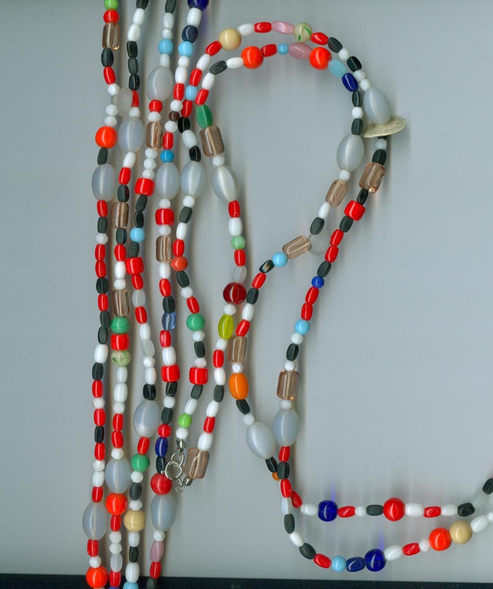 glass mardi gras beads