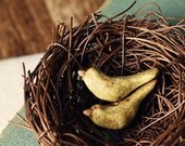 Mellow Yellow- Handmade ceramic bird bead- ONE